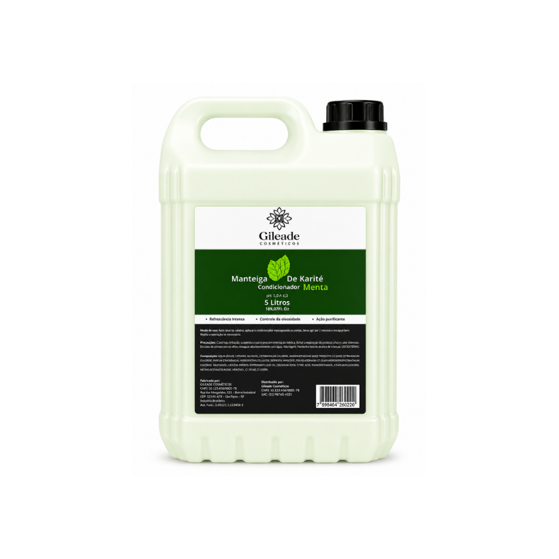 CONDICIONADOR MANTEIGA DE KARITÊ - MENTA 5L